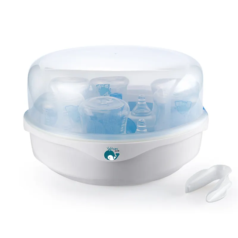 Bpa-Vrije Melkvoedingsfles Voor 6 Babyflessen Magnetron Stoomsterilisator Voor Babyflessen, Fopspenen, Kopjes En Meer