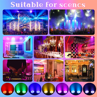 Yi'king — lumière LED DMX 200W 18x10W 4 en 1 RGBW avec mélange infini et effet arc-en-ciel