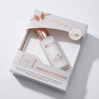 Boîte de luxe personnalisée pour cosmétiques, emballage en papier enduit imperméable, logo personnalisé