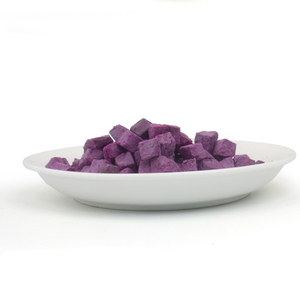Pomme de terre violette lyophilisée en gros, prix direct usine, pomme de terre douce FD en cubes - Product Image 6