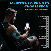 Appareil de massage corporel électronique TENS EMS DOMAS de haute qualité, 12 modes, 20 niveaux d'intensité, contrôle sans fil par application, certifié CE médical