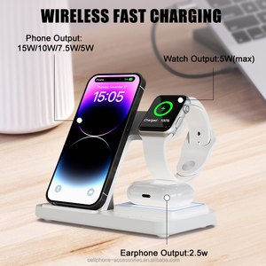 3-in-1 Universal Portable Smart Phone Magnetic Wireless Charger Fast Folding <strong>Charging</strong> <strong>Station</strong> with Light - Product Image 3