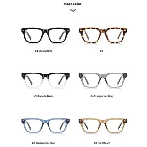 Monture TR90 carrée légère OEM, anti-lumière bleue, noire, unisexe, vente en gros, haute qualité, logo personnalisé - Product Image 4