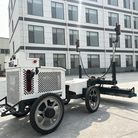 Machine à laser pour le nivellement du béton autopropulsée, niveleuse de sol au laser pour les travaux de pavage en entrepôt