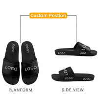 Vente en gros de sandales en pu super doux sandales personnalisées logo grande taille pantoufles cool d'été boîtes personnalisées pour sandales avec logo