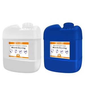 Revêtement et <span class=keywords><strong>peinture</strong></span> pour sols en résine époxy métallique de la marque MTBJZJ pour maisons commerciales en béton avec application au pinceau - Product Image 3