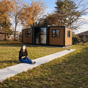 Maison conteneur extensible 20/40 pieds, mini-maison préfabriquée au design contemporain pour Airbnb, ADU de jardin et logement de vacances - Product Image 2