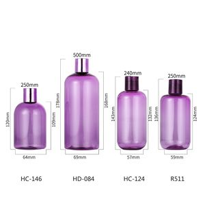<b>Plastic</b> Cosmetic Bottle 250Ml Screw Cap Cylinder Shape Silkscreen <b>Packaging</b> - Product Image 3