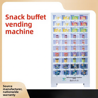 Distributeur automatique de snacks 24h/24, 14 points de vente, paiement par code QR, emportez votre achat, unité intelligente sans personnel, style casier partagé, 4G LTE 60