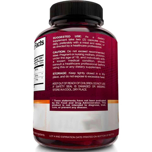 Vegan suplemen serat makanan kayu manis berin HCL kapsul dukungan gula darah sehat - Product Image 2