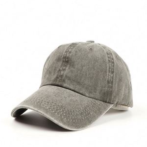 Casquette de baseball en jean personnalisée de haute qualité avec logo brodé, 100 % coton, 6 panneaux, effet vieilli et délavé, style cowboy - Product Image 2