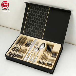 <span class=keywords><strong>Ensemble</strong></span> de 24 cuillères de luxe, couverts en acier inoxydable, <span class=keywords><strong>ensemble</strong></span> de cuillères <span class=keywords><strong>et</strong></span> fourchettes haut de gamme, couverts de haute qualité, ensembles de couverts en acier inoxydable - Product Image 1