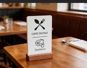 ป้าย NFC แบบตั้งโต๊ะพรีเมียมสั่งทำพิเศษ สำหรับรีวิว Google ตัวเลือกที่สมบูรณ์แบบสำหรับการแสดงเมนู - Product Image 3