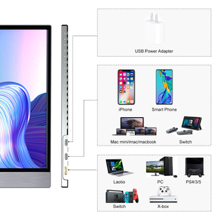 Moniteur <span class=keywords><strong>portable</strong></span> tactile USB <span class=keywords><strong>Type</strong></span> <span class=keywords><strong>C</strong></span> WIFI 15 pouces 1080P FHD IPS pour smartphone avec VESA - Product Image 3