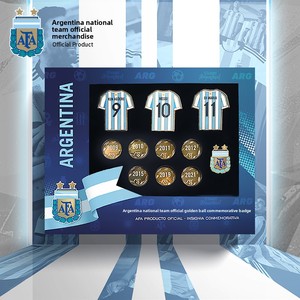 [Oficial y Genuino] Selección Nacional de Argentina |   <span class=keywords><strong>Balón</strong></span> de Fútbol Conmemorativo del <span class=keywords><strong>Balón</strong></span> de Oro 2021 para el Número 10, Caja de Regalo - Product Image 5