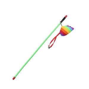 Juguete de Peluche Interactivo y Ecológico para Gatos con Diseño de Ratón Arcoíris Moderno y Divertido Palo de Juego - Product Image 5