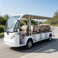 Bus de tourisme électrique de luxe 14 places, haute qualité, prix bas, pour hôtels, complexes hôteliers, parcs personnalisés et visites touristiques