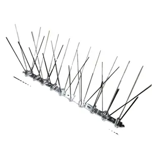 Outdoor 50cm 100cm Complete Stainless Steel 201 304 316 Anti Big Bird Spikes Pigeon Control For Narrow Surface