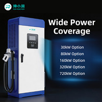 Nouveau chargeur rapide DC pour véhicules électriques de 60 kW à une seule borne, monté au sol, avec CCS2 IP54 et écran tactile de 7 pouces