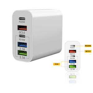 <span class=keywords><strong>Cargador</strong></span> de Pared de Fábrica con <span class=keywords><strong>5</strong></span> Puertos PD65W QC3.0, <span class=keywords><strong>Cargador</strong></span> de Teléfono Móvil, Adaptador de <span class=keywords><strong>Cargador</strong></span>, <span class=keywords><strong>Cargador</strong></span> Celular, Carga Rápida, <span class=keywords><strong>Cargador</strong></span> USB Tipo C - Product Image 5