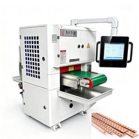 Machine de rectification et de polissage automatique de plaques métalliques en cuivre pour barres omnibus et plaques de liaison, avec liquide de refroidissement