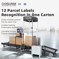 Système de reconnaissance de colis par vision IA pour la numérisation automatique du contenu des cartons, capture de données de codes-barres, 15 cartons/min, antistatique