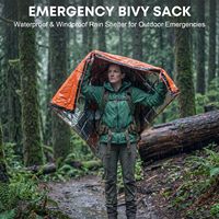 Sac de couchage de survie thermique imperméable qui reflète 90 % de la chaleur corporelle pour le camping et la randonnée