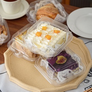 Scatole in Plastica Trasparente Personalizzate per Contenitori Alimentari, Mousse, Tiramisù, Dessert e <span class=keywords><strong>Hamburger</strong></span> - Product Image 3