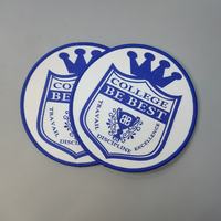 Écussons brodés personnalisés à repasser pour vêtements et chapeaux, badges en tissu feutre tissé avec logo