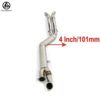 CSZ Tuyau intermédiaire haute performance de 4 pouces pour BMW G80 M3 G82 M4 G87 M2 S58 3.0T SS304 101mm, Résonateur d'échappement, Tuyaux d'échappement