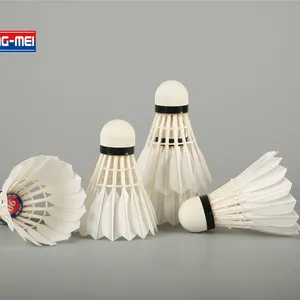 Shuttlecock Factory Aeroplane EG1130 Class A Goose Feather Good Quality BWF Approved Professional Lingmei 90 Pro Racket Badminton Shuttlecock Good A