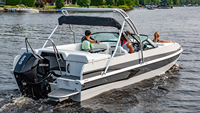 2025 Kindel Luxury 20ft Bateau en aluminium à pont unique Bon Yacht terrestre soudé à vendre avec moteur hors-bord