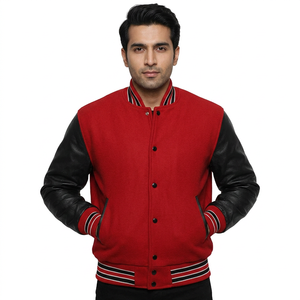 Hot Sale New Varsity <b>Jackets</b> for <b>Men</b> and Wholesale Price and New Latest Design with Adjustable Price for <b>Men's</b> Varsity <b>Jackets</b> - Product Image 1