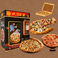 Máquina Expendedora de Pizza Preensamblada de Múltiples Sabores, con Pantalla Táctil, Acepta Tarjetas de Crédito y Monedas, SDK, Monitoreo Remoto de 22 Pulgadas