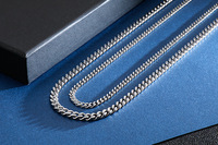 Cadenas de Mano Personalizadas de Acero Inoxidable Impermeables con Eslabones Cubanos para Hombre, Joyería de Acero Inoxidable, Collares para Hombre, Venta al por Mayor