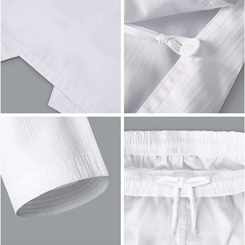 Новая прочная дышащая белая униформа для тхэквондо