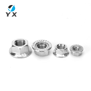 Écrous à bride en acier inoxydable 304 316 sur mesure, dentelés et verrouillables pour applications à haute résistance aux vibrations - Product Image 1
