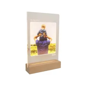 Decorative Customized Photo Song Name Plaque Acrylic Music Playing Photo Frames