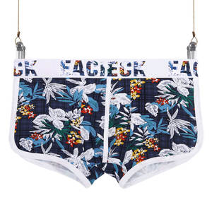 Erkekler toptan stok Lot için orta katlı pamuk baksır şort nefes ve Logo külot ile tek kullanımlık temelleri - Product Image 3