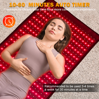 Couverture de récupération à lumière rouge intégrale 2026, 180x60cm, T600A, 120W haute puissance, 900 LED, 660nm 850nm, coussin LED infrarouge proche