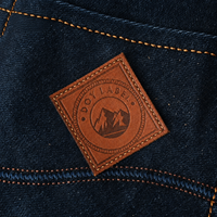Estampage à chaud de haute qualité Logo de nom personnalisé en relief étiquettes en cuir véritable patchs pour jeans et sacs