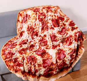 Ronda <span class=keywords><strong>80</strong></span> pulgadas adulto bebé franela 3d impresión <span class=keywords><strong>pizza</strong></span> manta - Product Image 1