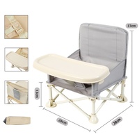 Chaise haute portable légère et durable pour bébé, design pliable pour la chambre, la salle à manger et le parc.