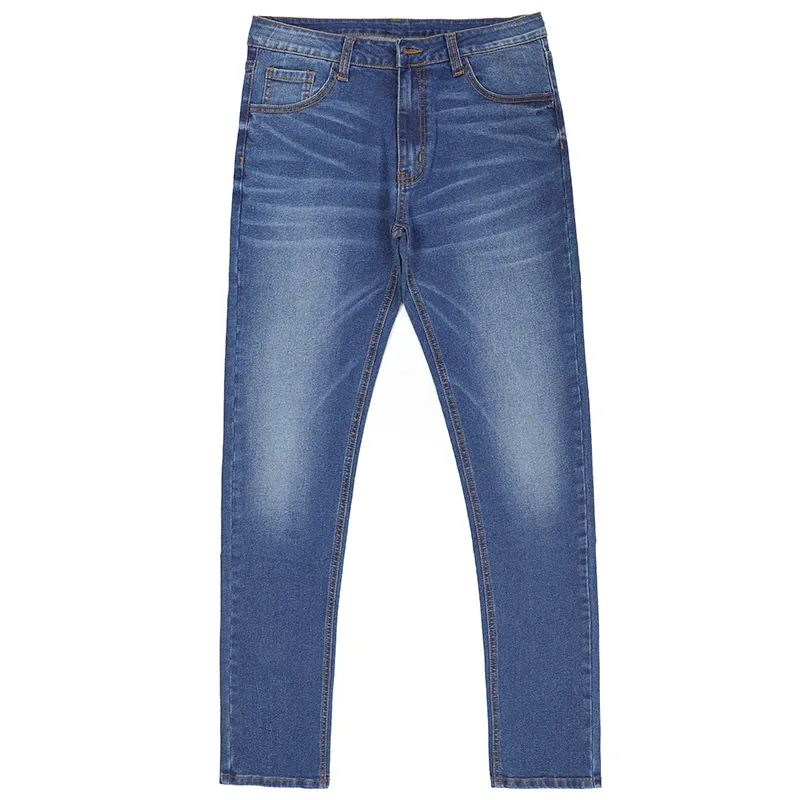 2022 ג 'ינס גברים כחול שטף ג' ינס Slim Fit מקרית רחוב סגנון אופנתי <span class=keywords><strong>פשטות</strong></span>