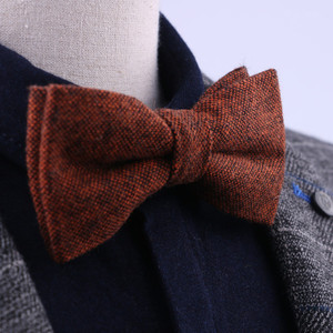 Nœud papillon en laine <span class=keywords><strong>Tweed</strong></span> pour homme, vêtement classique, de bonne qualité, pour fête de mariage - Product Image 3