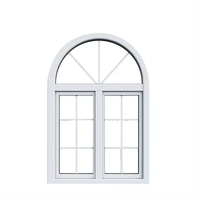 Parrilla de ventana moderna simple diseña ventanas abatibles de PVC y diseño de rejilla de ventana francesa
