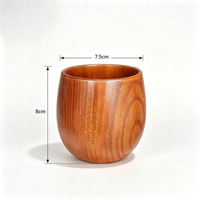 Gobelet en bois de jujube, tasse à boire en bois vintage, gobelet en bois naturel pour un usage quotidien, décoration de la maison et collection