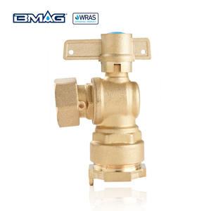 BMAG WARS DN20 PN16 NPT BSP femelle mâle 90 degrés antivol compteur vanne verrouillable compteur d'eau vannes à boisseau sphérique en laiton - Product Image 3