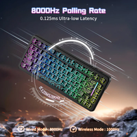 Clavier de jeu ATTACK SHARK X82PRO HE avec interrupteurs magnétiques, clavier de jeu ATTACKSHARK X82 PRO pour ordinateur portable