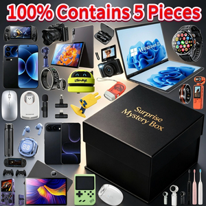Caja Misteriosa Increíble con 5 Artículos Sorpresa, Incluyendo Gadgets Tecnológicos como Reloj Inteligente, Cámara de Acción y Cable de Carga - Product Image 1